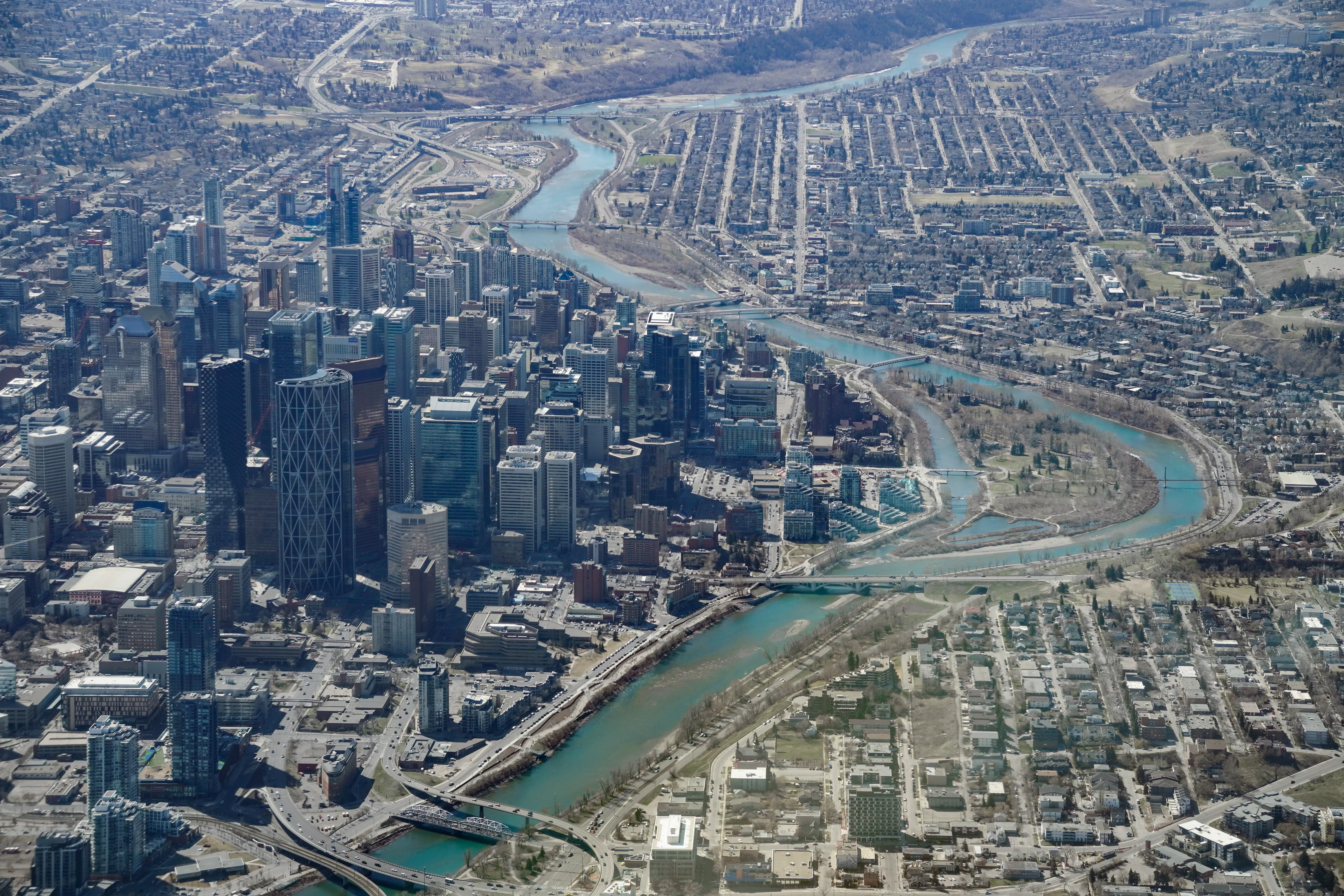 Calgary from above