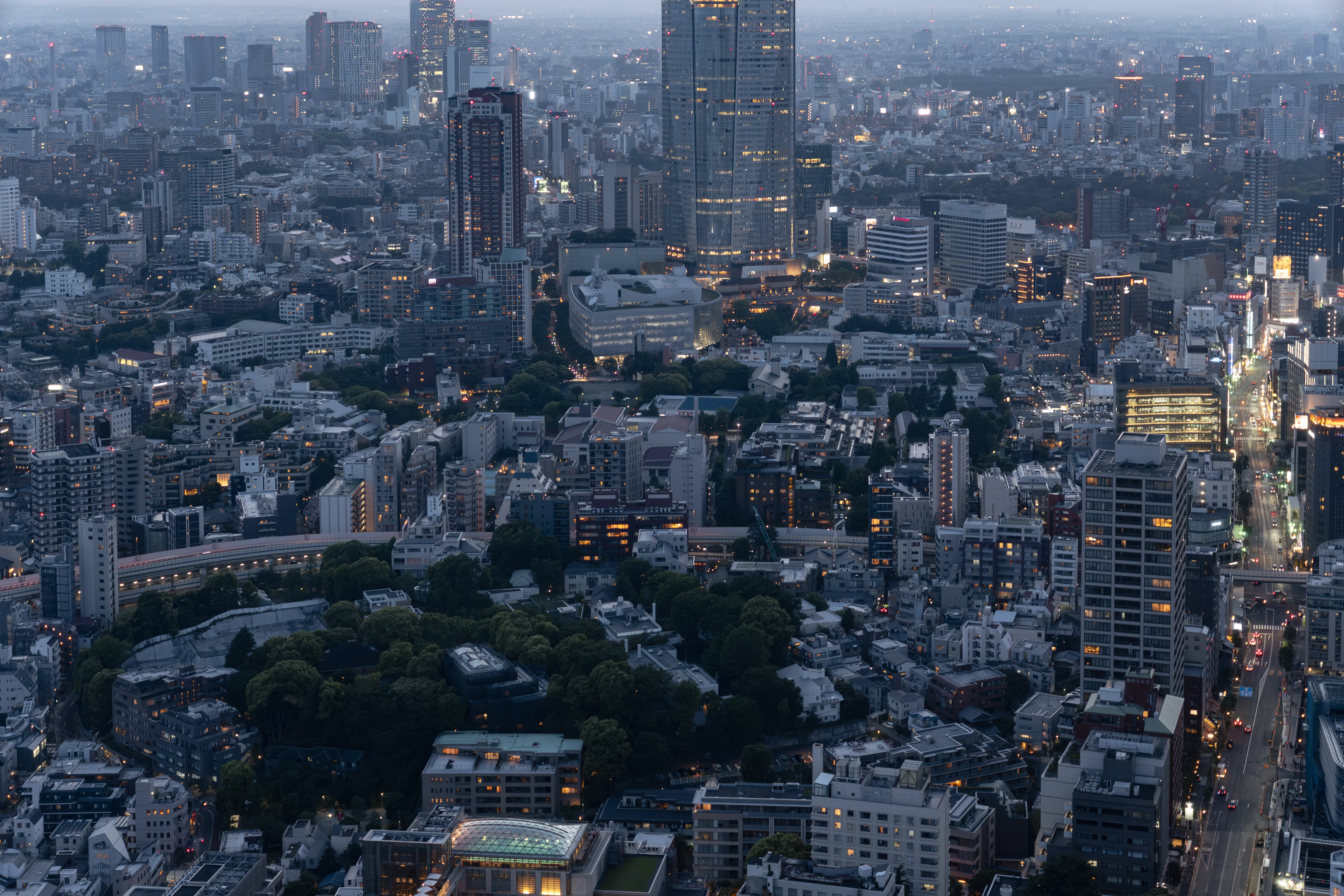 View of Tokyo in Tokyo Tower