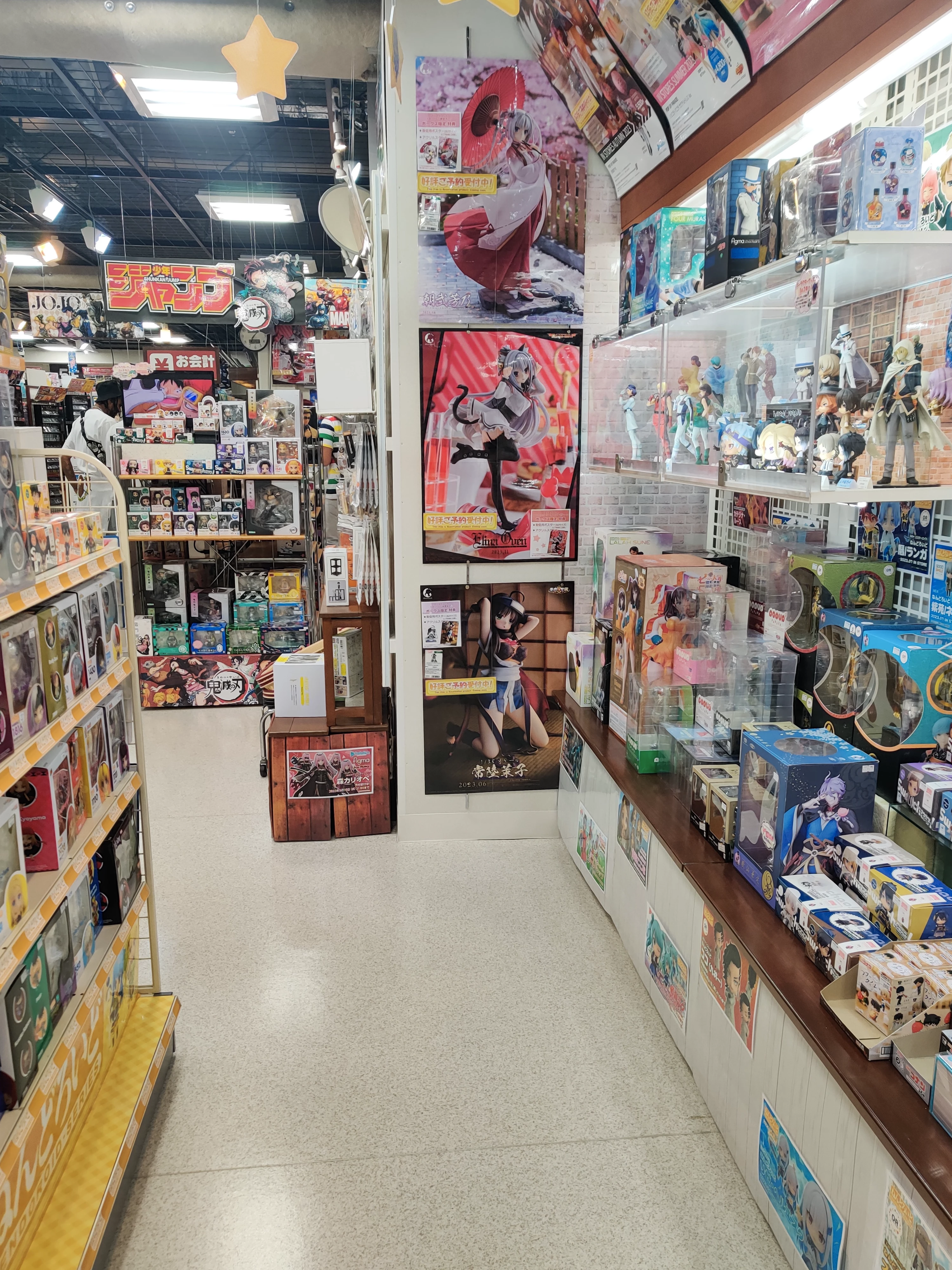 Merchandise in Akihabara stores