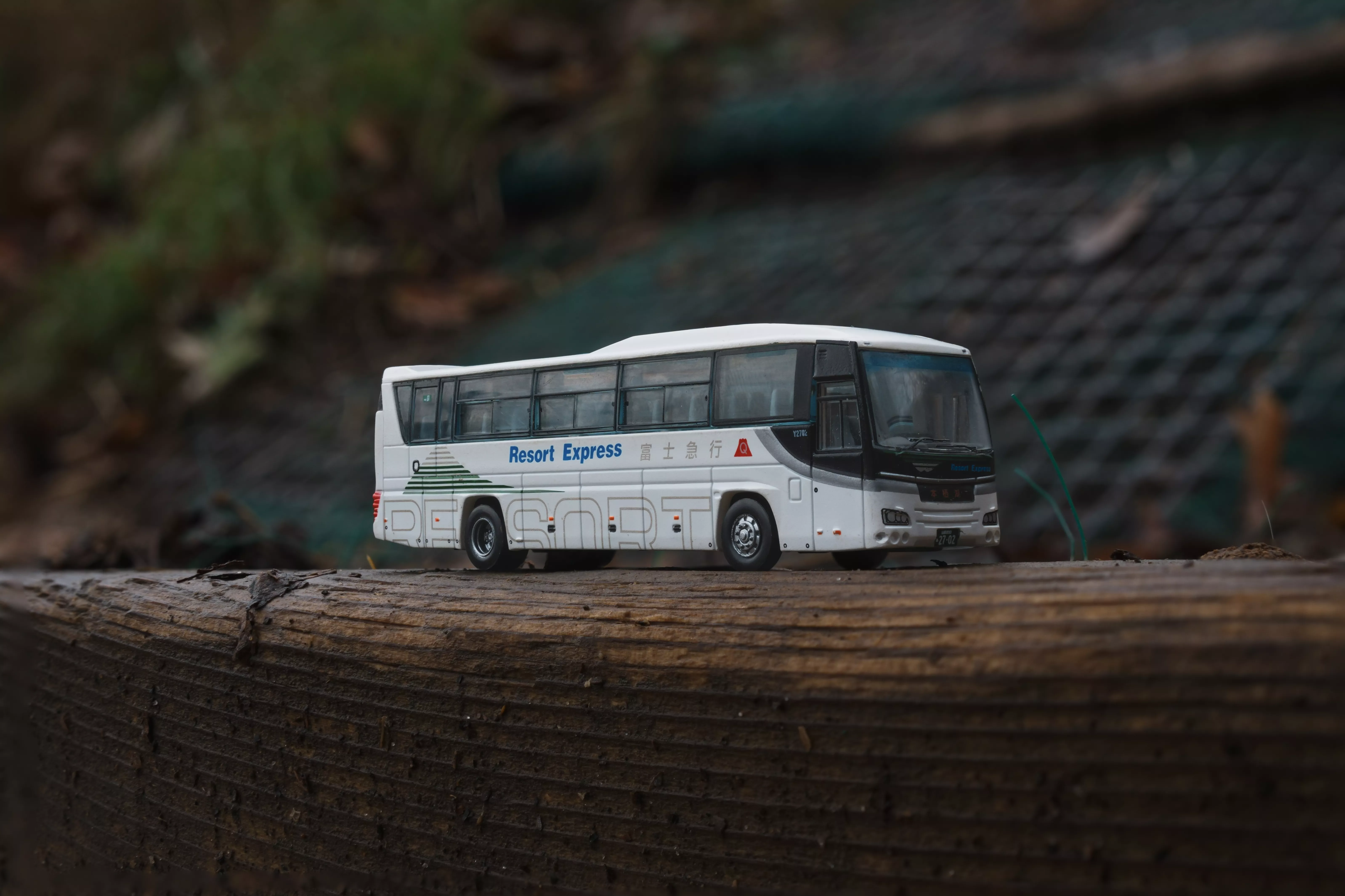 Miniature Fuji Excursion bus